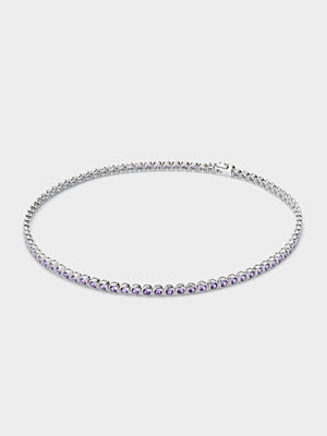 Round Lilac Tennis Chain