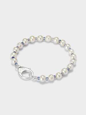 Blue Gradient Crystal Pearl Bracelet
