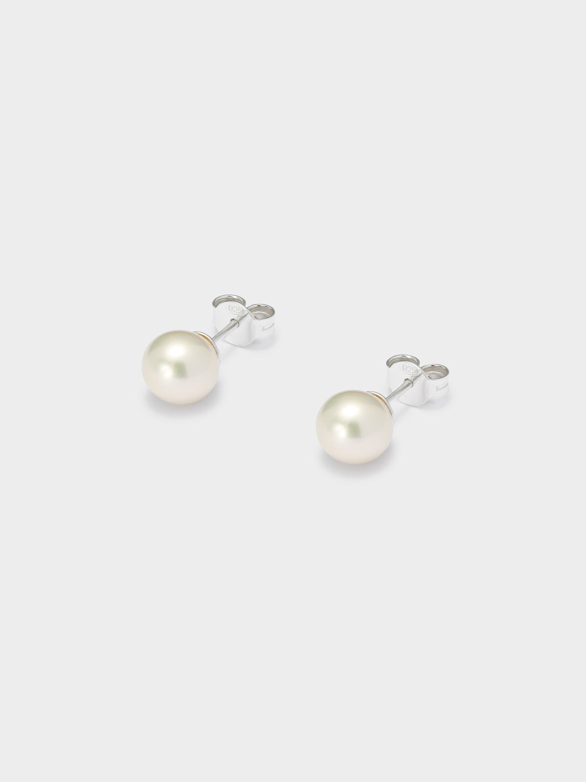 AW23 White Pearl Stud Earrings