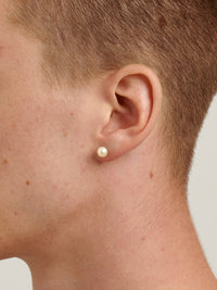 AW23 White Pearl Stud Earrings
