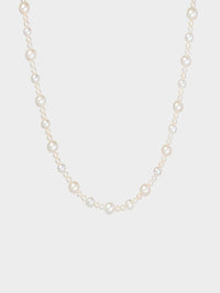 White XL Pebbles Pearl Chain