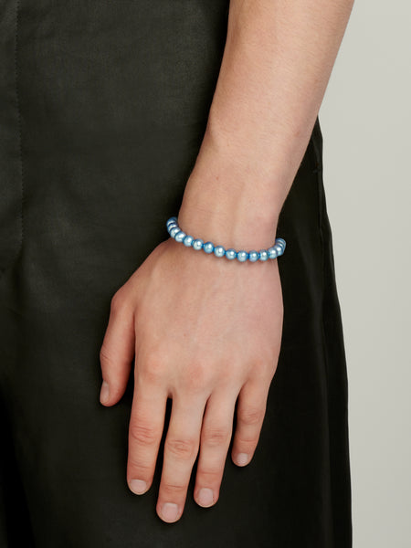 Blue pearl bracelet store