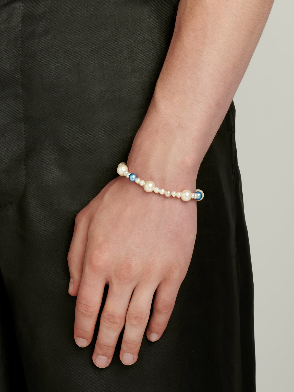 SS23 Multi-coloured XL Pebbles Pearl Bracelet
