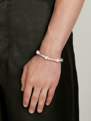 Multicoloured XL Pebbles Pearl Bracelet