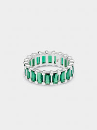 SS23 Green Baguette Eternity Ring