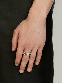 SS23 Multi-coloured Baguette Eternity Ring