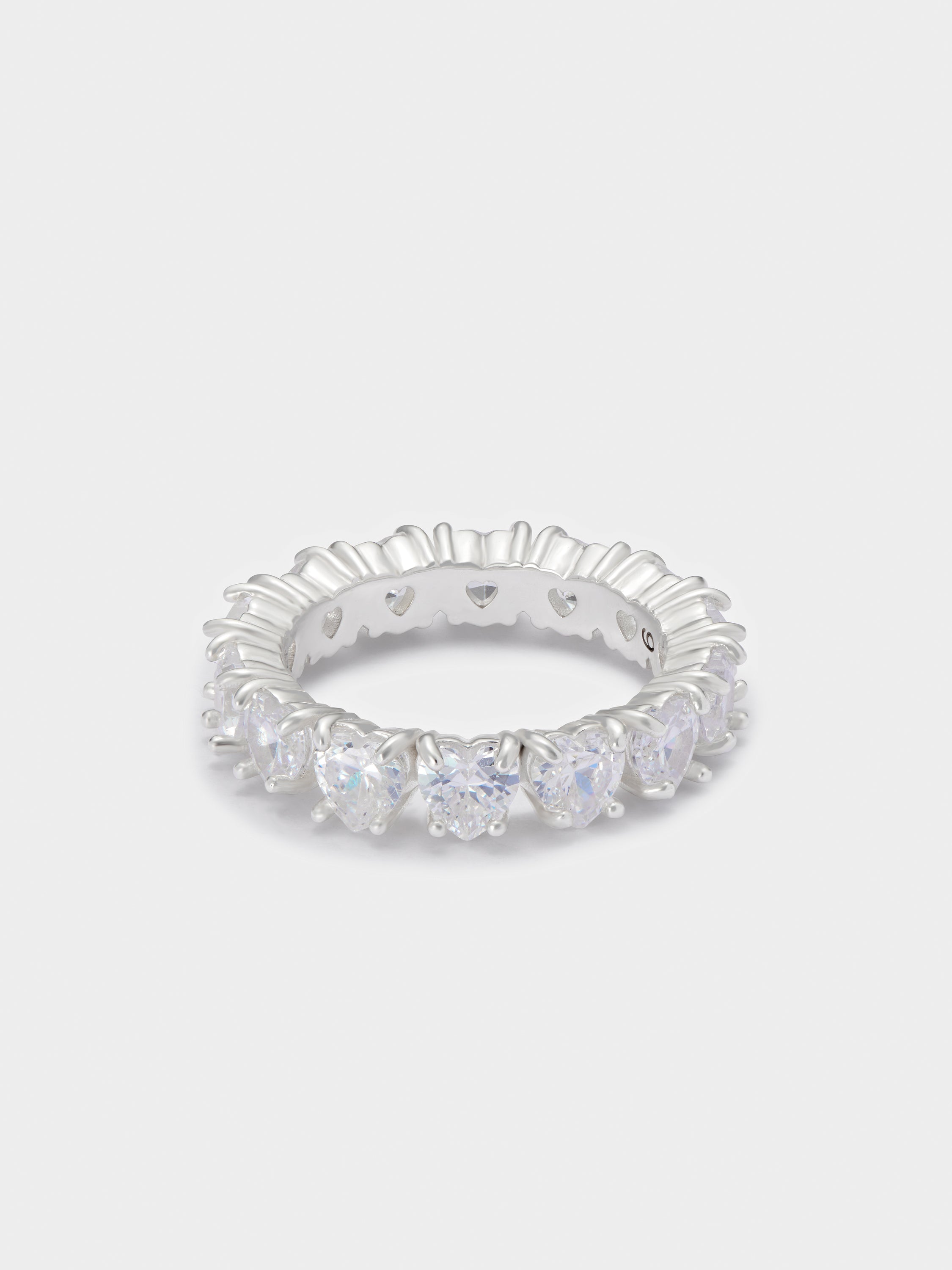 White Heart Eternity Ring | Men's Designer Jewellery – Hatton Labs