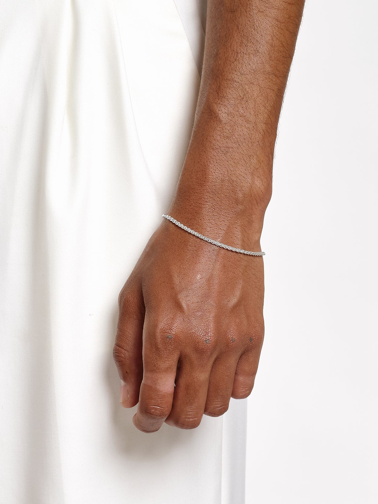 Silver Rope Bracelet